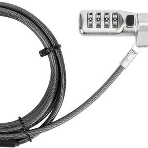 (NEW) Targus DEFCON Compact Serialized Combo Cable Lock ASP71GLX-S